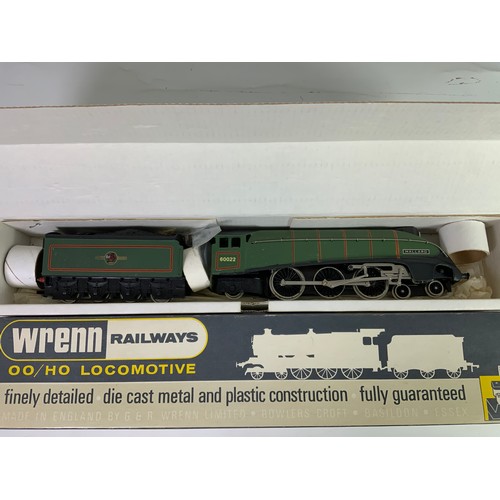 409 - WRENN 00 GAUGE  BOXED W 2211 60022 MALLARD, BR LINED GREEN