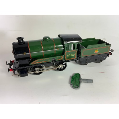 273 - HORNBY 0 GAUGE A BOXED NO 51 LOCOMOTIVE & TENDER, 50153