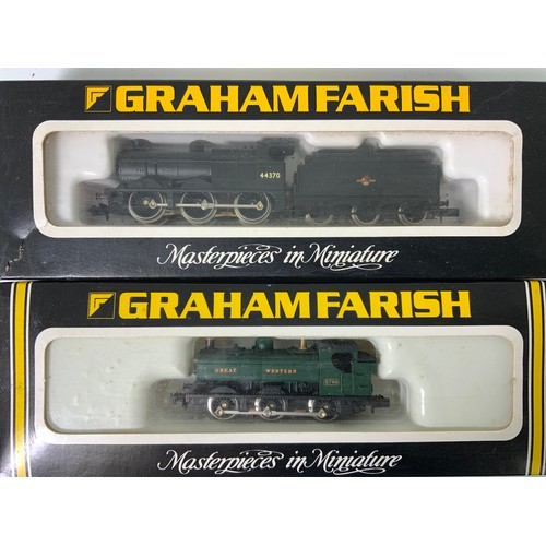 319 - GRAHAM FARISH, 2 BOXED N GAUGE LOCOMOTIVES, 1114 5700 PANNIER TANK, 1845 LMS 4F 44370, BOTH ADVISED ... 