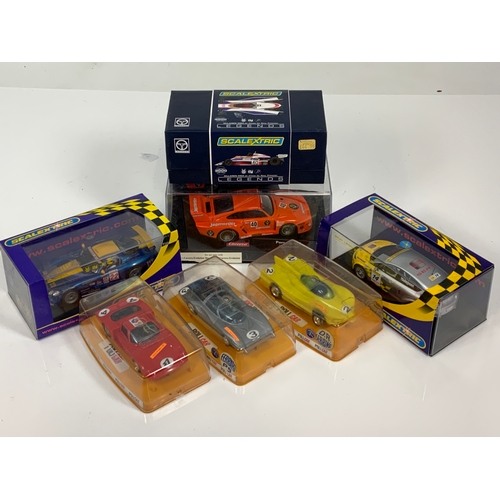 87 - SCALEXTRIC CARS , BOXED LIMITED EDITION 3000 C3414A MCLAREN M23, C2638 NISSAN, C2825 SEAT LEON 0847/... 