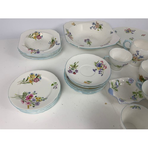 222 - SHELLEY WILD FLOWERS  PATTERN TEAWARE