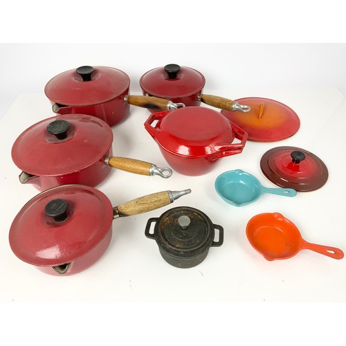 463 - LE CRUESET SAUCEPANS ETC