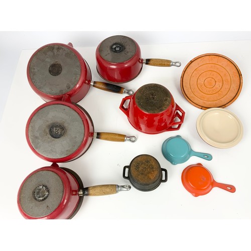 463 - LE CRUESET SAUCEPANS ETC