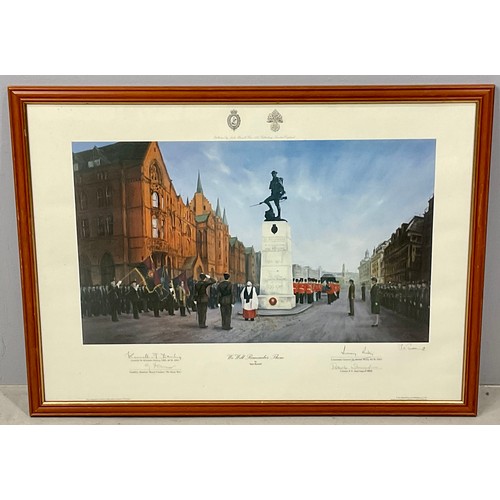 30 - FRAMED LIMITED EDITION PRINT 108/250 WE WILL REMEMBER THEM, BY JACK RUSSELL, SIGNED BY ARTIST, PLUS ... 