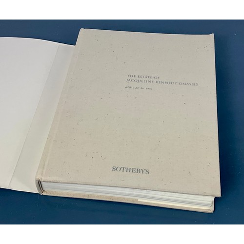 80 - ORIGINAL SOTHEBYS HARDBACK SALE CATALOGUE FOR ‘THE ESTATE OF JACQUELINE KENNEDY ONASSIS’ APRIL 23-26... 