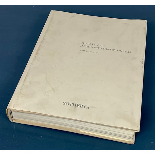 80 - ORIGINAL SOTHEBYS HARDBACK SALE CATALOGUE FOR ‘THE ESTATE OF JACQUELINE KENNEDY ONASSIS’ APRIL 23-26... 