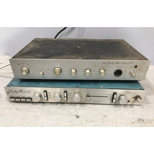 447 - 4 VINTAGE HI FI UNITS INCLUDING LINSLEY HOOD 75, LINSLEY HOOD STERO 30, TELETON