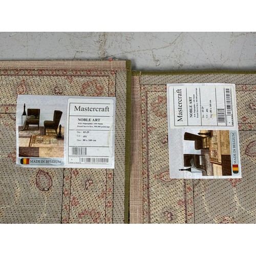 682 - TWO MASTERCRAFT NOBLE ART PATTERN RUGS 160cm x 80cm