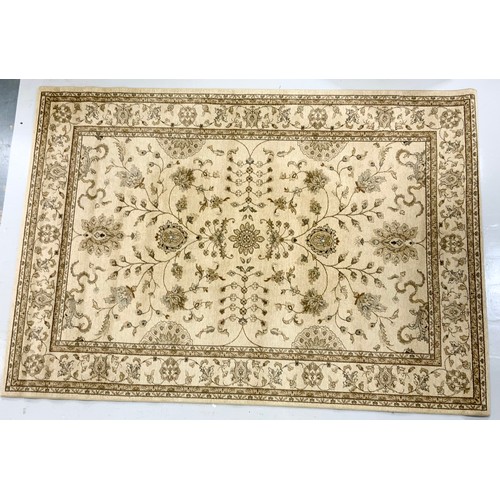 691 - RAGOLLE BEIGE CARPET FARAHAN PATTERN 340cm x 240cm