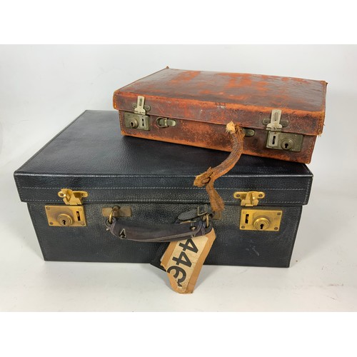 373 - 2 LEATHER CASES