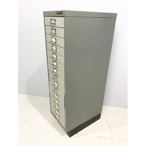 519 - BISLEY MULTI DRAWER METAL FILING CABINET 94cm TALL