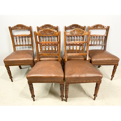 660 - A SET OF 6 DINING CHAIRS BELIEVED TO BE BY WEBBER FURNITURE