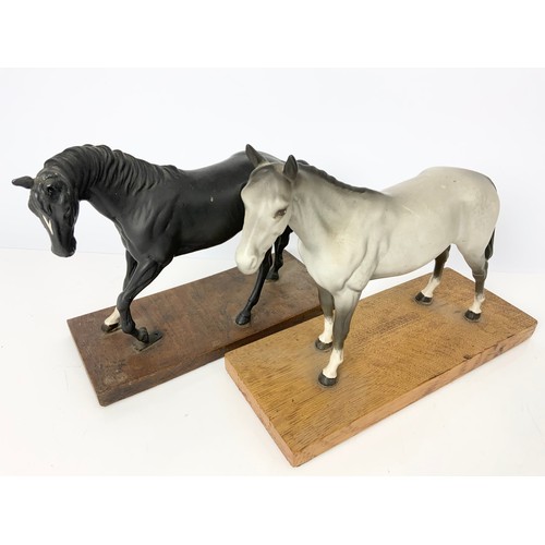 108 - 4 BESWICK MODELS OF HORSES ON PLINTHS INC BLACK BEAUTY