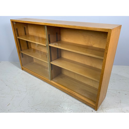 593 - PHOENIX OF CHARING CROSS GLAZED BOOKCASE 136cm LONG