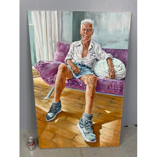 4 - LARGE OIL PORTRAIT 122cm TALL