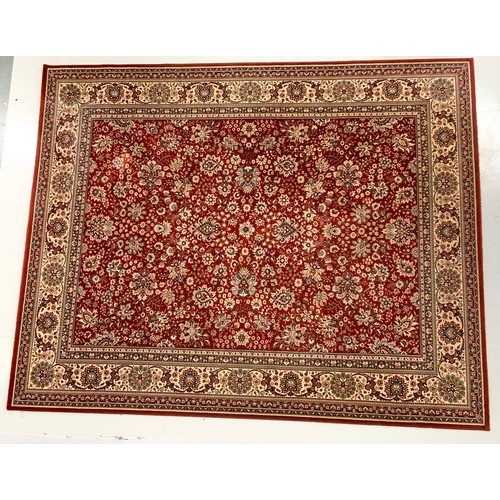 694 - ROYAL BY LANO RED GROUND RUG / CARPET 300cm x240cm