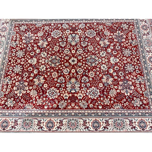 687 - ROYAL BY LANO RED GROUND RUG 250cm x 200cm