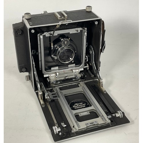 409 - M.P.P. MICRO TECHNICAL CAMERA 5 X 4 WITH VARIOUS CAMERA ACCESSORIES INC. CARL ZEISS LENS, LIGHT METE... 