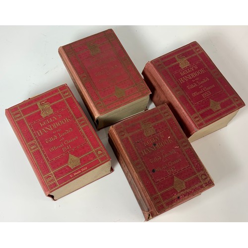 74 - 4 EDITIONS, KELLY’S HANDBOOK TO THE TITLED LANDED & OFFICIAL CLASSES, 1941 1942, 1944 & 1953