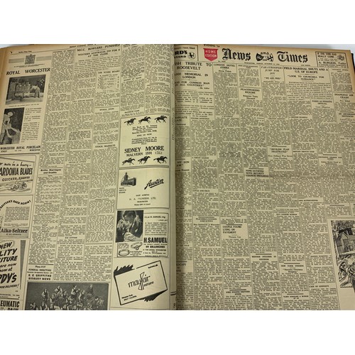 89 - BOUND NEWSPAPERS, WORCESTER EVENING NEWS & TIMES, OCTOBER 1946, PART FEB 1971, PART DEC 73, MAY 1948... 