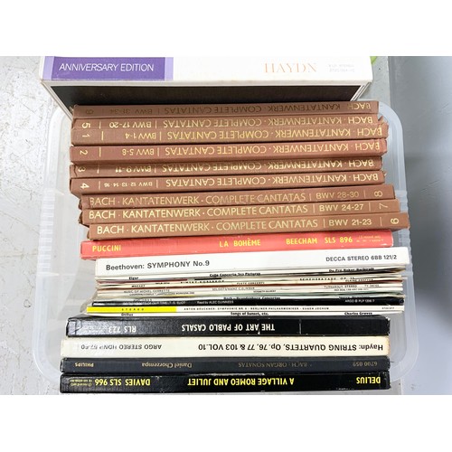 428 - 2 BOXES OF CLASSICAL VINYL RECORDS