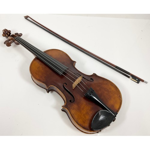 439 - VIOLIN IN CASE, VIOLIN WITH PAPER LABEL, ANTONIUS STRADIVARIUS CREMONENSIS