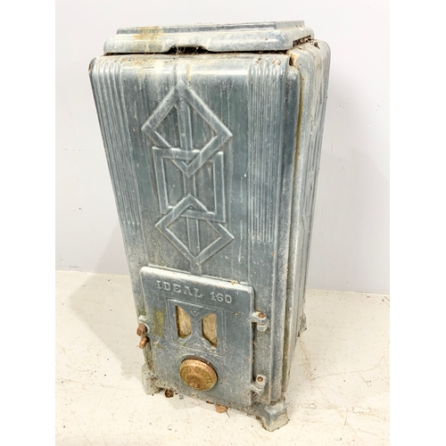 516 - IDEAL 160 ENAMEL STOVE  74cm TALL