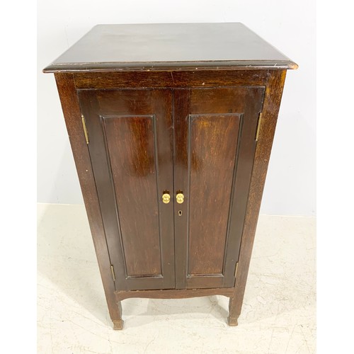 618 - THE WINEL MUSIC CABINET WITH FORSYTH BROTHERS RETAILERS LABEL . 96cm TALL