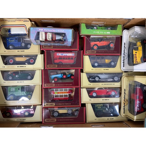 113 - 21 MATCHBOX MODELS OF YESTERYEAR INC: RED BOX, STRAW BOX, WHITE BOX AND COLOURED BOX MODELS,