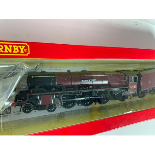 436 - HORNBY BOXED R3553 LMS CORONATION CLASS 6231 DUCHESS OF ATHOLL, BOX ADVISES DCC FITTED (NOT CHECKED)... 