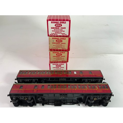 415 - HORNBY DUBLO, 6 SD SUBURBAN COACHES, ( 2 X HD BOXES & 2 X TONY COOPER BOXES)