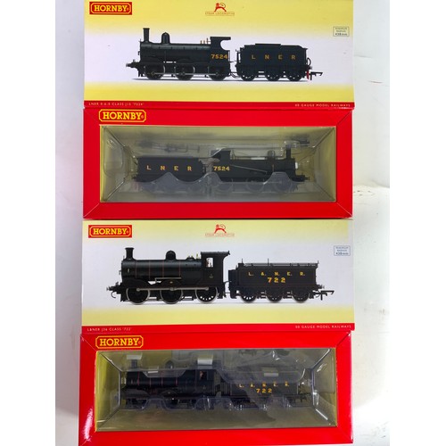 477 - HORNBY, 2 BOXED MODELS, R3621 LNER J36 722 & R3230 LNER J15 7524, BOTH DCC READY & APPEAR UNUSED.