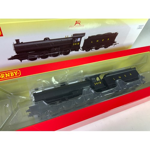 479 - HORNBY R3424 LNER 0-8-0 Q6 3418, BOXED DCC READY APPEARS UNUSED, & R2269 LNER 0-6-2T N2 4753