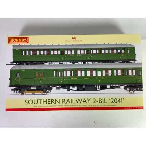 493 - HORNBY BOXED R3161A, SR 2BIL EMU UNIT 2014, TRAIN PACK, DCC READY