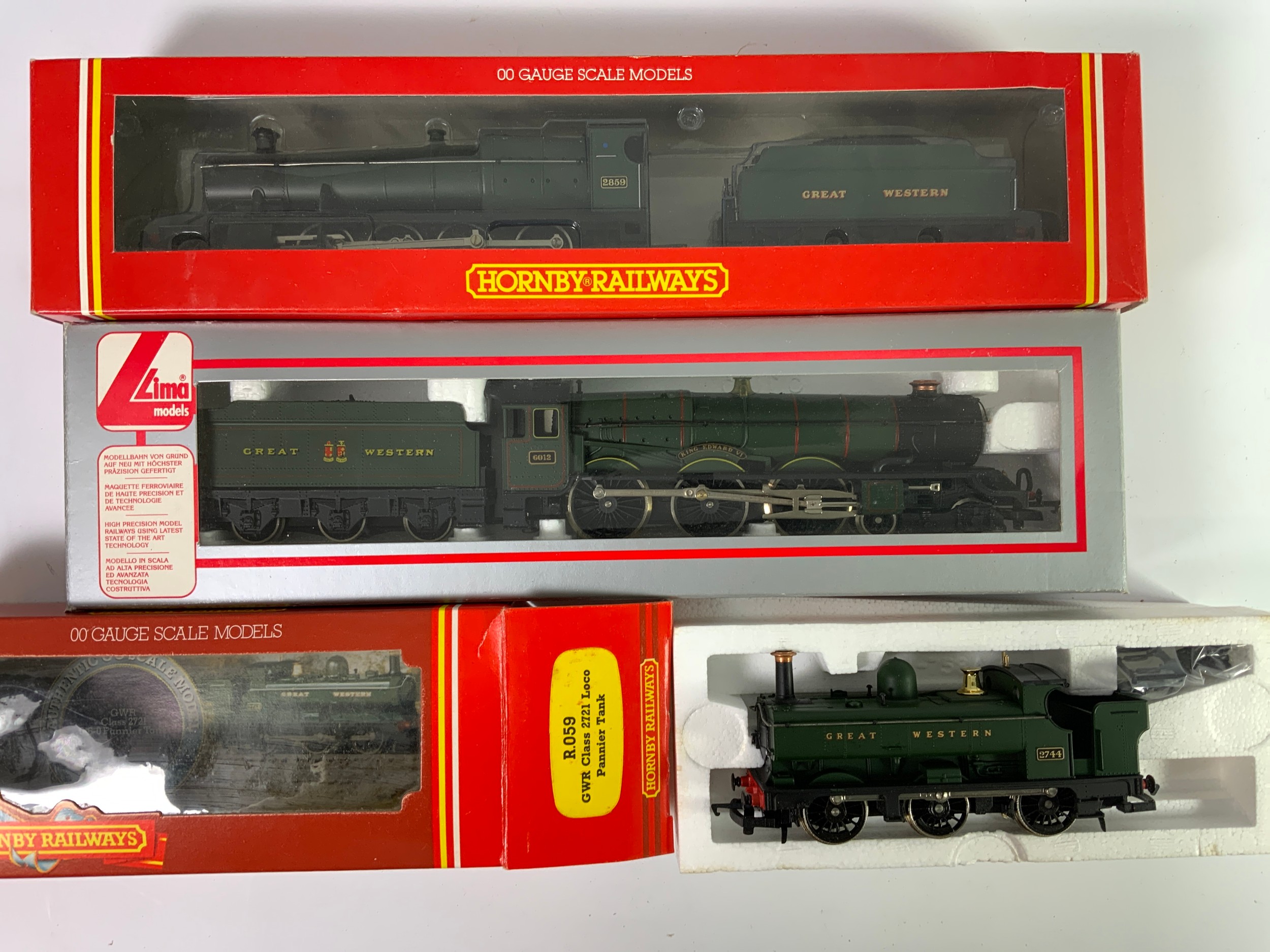 HORNBY BOXED R532 2800 CLASS, R 059 2721 PANNIER, BOTH APPEAR UNUSED ...