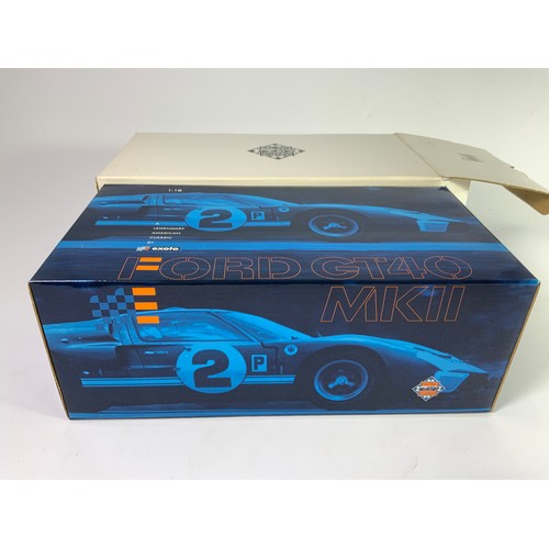 186 - EXOTO RACING LEGENDS, FORD GT40, #3 RED MKII, '67 DAYTONA, BOXED.