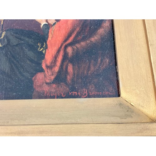 5 - GOOD QUALITY OIL ON PANEL DEPICTING A GIRL READING, SIGNED BOTTOM RIGHT MEYER VON BREMEN, APPROX. 15... 