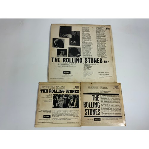 169 - RECORDS : ROLLING STONES 2 X EP, 7 X 7” SINGLES, 3 X LP. FIVE BY FIVE DFE8590, THE ROLLING STONES ST... 