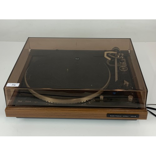 79 - DUAL 704 TURNTABLE AND A DUAL 606 TURNTABLE