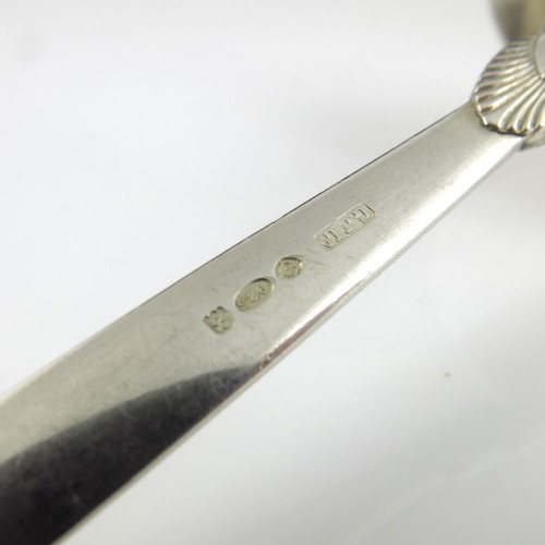 262 - DESIGNED BY GUNDORPH ALBERTUS FOR GEORG JENSEN, A DANISH SILVER CACTUS PATTERN SAUCE LADLE, APPROX. ... 