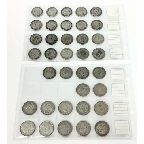 361 - COLLECTION OF 36 FLORINS, 1890 TO 1946