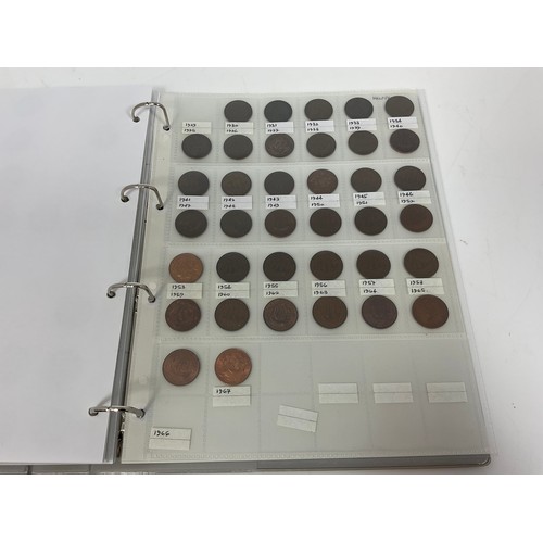 356 - ALBUM CONTAINING GOOD COLLECTION OF UK PRE DECIMAL FARTHINGS , 38 PRE 1900 AND 1900 TO 1955 COMPLETE... 