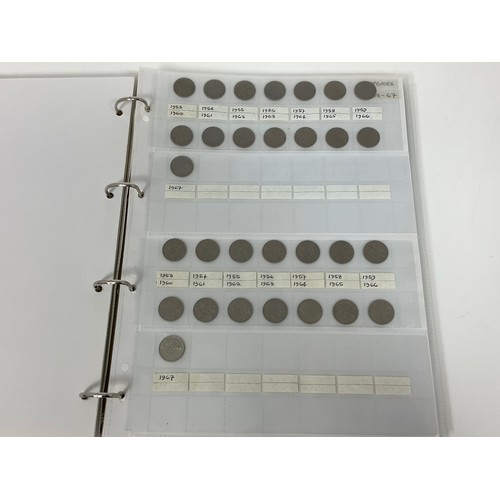 368 - ALBUM CONTAINING A COLLECTION OF UK PRE DECIMAL ‘SILVER’ INCLUDING SILVER 3D (79 INC. RARE, SILVER A... 