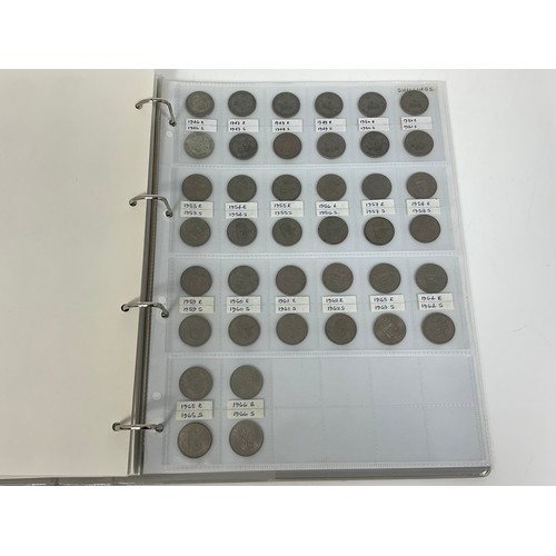 368 - ALBUM CONTAINING A COLLECTION OF UK PRE DECIMAL ‘SILVER’ INCLUDING SILVER 3D (79 INC. RARE, SILVER A... 