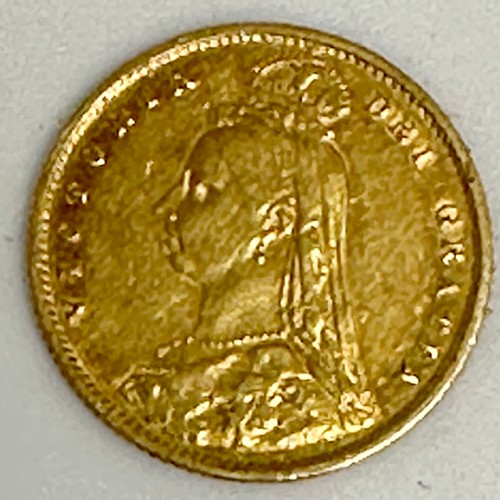 403 - VICTORIAN SHIELD BACK 1887 HALF SOVEREIGN