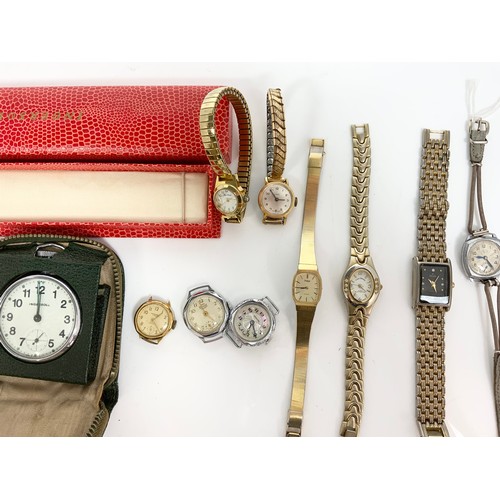 455 - QTY. MISC. WRIST WATCHES INC. INGERSOLL AND AN INGERSOLL POCKET WATCH