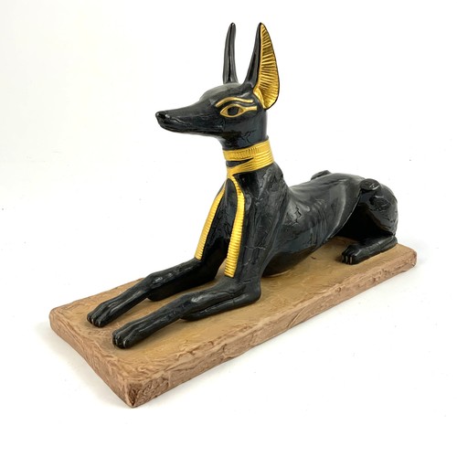 45 - PORCELAIN STUDY DEPICTING “GOD ANUBIS”, FROM THE ANCIENT TUTANKHAMUN COLLECTION BY BEOHM STUDIOS, LI... 