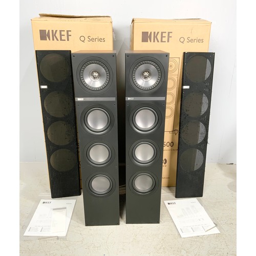 125 - PAIR OF KEF SPEAKERS Q500, BOXED