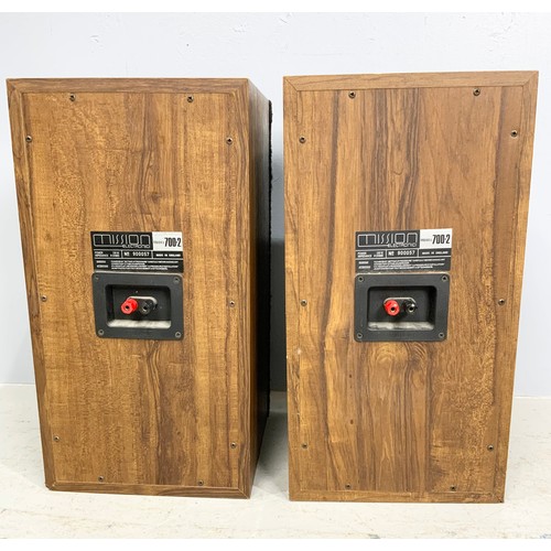 118 - PAIR OF MISSION 700-2 SPEAKERS 47cm TALL