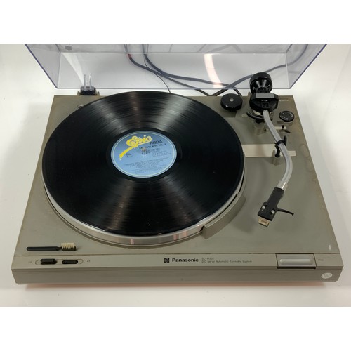 78 - PANASONIC TURNTABLE SL-H302 WITH TECHNICS 270C CARTRIDGE AND SANSUI RECORD DECK SR-222